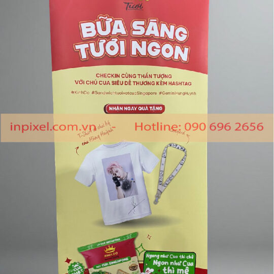 standee chân cuốn