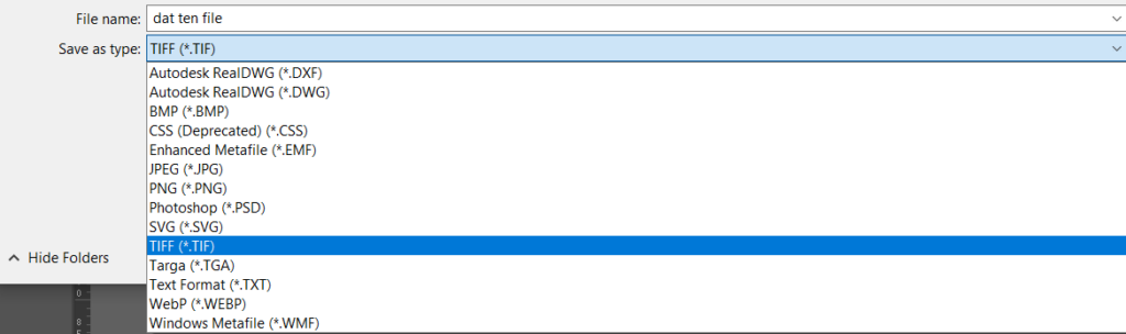 cach xuat file chuan in an