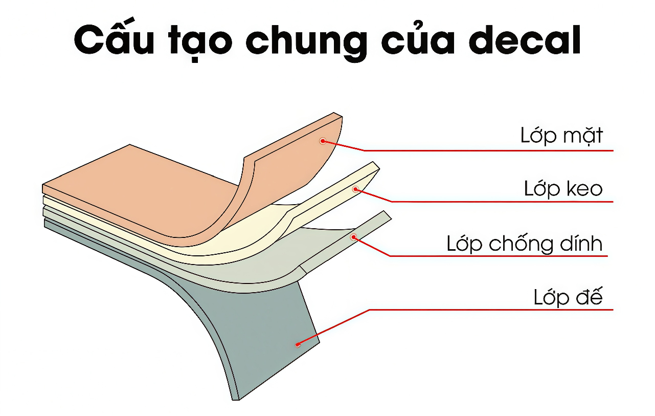 Cấu tạo của Decal